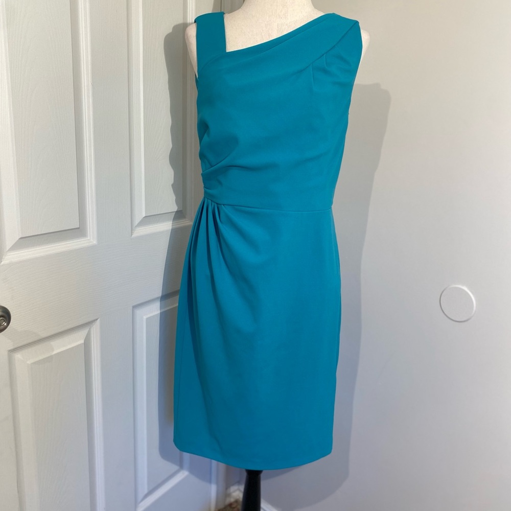 Calvin Klein turquoise pencil dress like new size 10